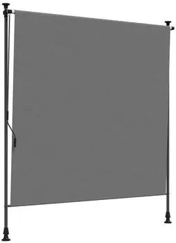 vidaXL Outdoor Rollo Hellgrau 150 x 270 cm
