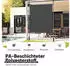 Strattore Klemmmarkise/Senkrechtmarkise höhenverstellbar 150 x 310 cm anthrazit