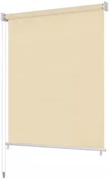 vidaXL Au&szlig;enrollo 120 x 140 cm cremewei&szlig;
