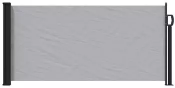 vidaXL Ausziehbares Seitenmarkise Grau 300 x 100 cm Polyester