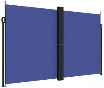furnicato Seitenmarkise Ausziehbar Blau 200 X 600 Cm