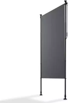 Juskys Senkrechtmarkise Barbados 120 x 310 cm Grau