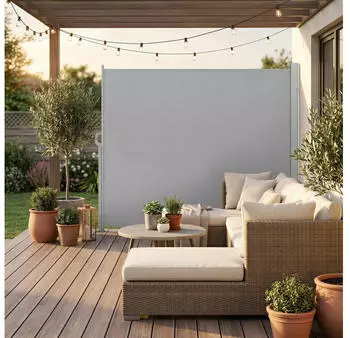 Songmics Seitenmarkise ausziehbar 160 x 350 cm f&uuml;r Balkon