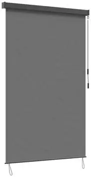 vidaXL Rollo Hellgrau 140 x 250 cm Stoff und Aluminium
