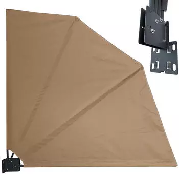 QUICK STAR Balkonf&auml;cher Easy Mount 140 x 140 cm beige
