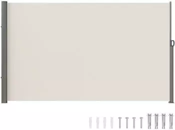 VEVOR Seitenmarkise 180 g/m&sup2; Polyestergewebe PU-beschichtet 160 x 300 cm beige