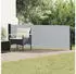 vidaXL Ausziehbares Seitenmarkise Grau 500 x 100 cm Polyester