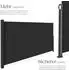 TecTake Seitenmarkise 160 x 300 cm Wetterfest Blickdicht 300 x 160 cm 300 x 9 x 160 cm Schwarz