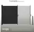 TecTake Seitenmarkise 160 x 300 cm Wetterfest Blickdicht 300 x 160 cm 300 x 9 x 160 cm Schwarz