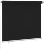 vidaXL Au&szlig;enrollo 160x140 cm Schwarz
