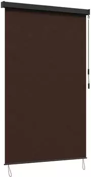 vidaXL Rollo Braun 160 x 250 cm Stoff und Aluminium