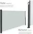 TecTake Seitenmarkise 160 x 300 cm Wetterfest Blickdicht 300 x 160 cm 300 x 9 x 160 cm Grau