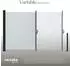TecTake Seitenmarkise 160 x 300 cm Wetterfest Blickdicht 300 x 160 cm 300 x 9 x 160 cm Grau