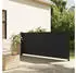 furnicato Seitenmarkise Ausziehbar 140x600 cm Schwarz