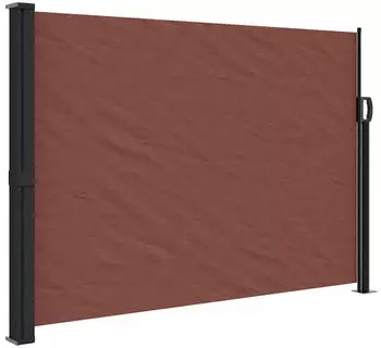 furnicato Seitenmarkise Ausziehbar 140x600 cm Braun