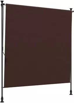 vidaXL Outdoor Rollo Braun 200 x 270 cm