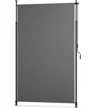 Sol Royal Klemmmarkise Senkrechtmarkise Au&szlig;en KM5 100x310cm Anthrazit