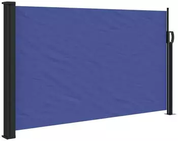 furnicato Seitenmarkise Ausziehbar 120x600 cm Blau
