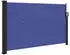furnicato Seitenmarkise Ausziehbar 120x600 cm Blau