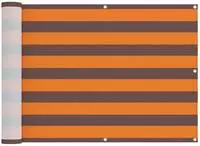 vidaXL Balkonsichtschutz Orange und Braun 75 x 200 cm