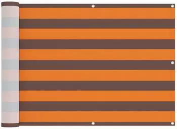 vidaXL Balkonsichtschutz Orange und Braun 75 x 200 cm 42030656
