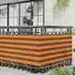 vidaXL Balkonsichtschutz Orange und Braun 75 x 200 cm 42030656