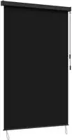 vidaXL Rollo Schwarz 160 x 250 cm Stoff und Aluminium