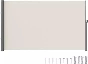 VEVOR Seitenmarkise 180x300cm Polyestergewebe 180g/m&sup2; PU-Beschichtung Beige (H038)