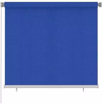 vidaXL Au&szlig;enrollo 160x140cm blau HDPE