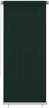 vidaXL Au&szlig;enrollo HDPE dunkelgr&uuml;n 100x230cm