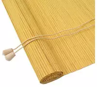 vidaXL Rollo Gelb 90 x 160 cm Bambus
