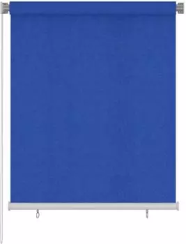 vidaXL Au&szlig;enrollo 120x140cm blau HDPE
