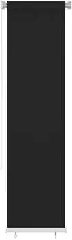 vidaXL Au&szlig;enrollo 60x230 cm Schwarz HDPE