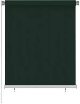 vidaXL Au&szlig;enrollo 120x140cm HDPE dunkelgr&uuml;n