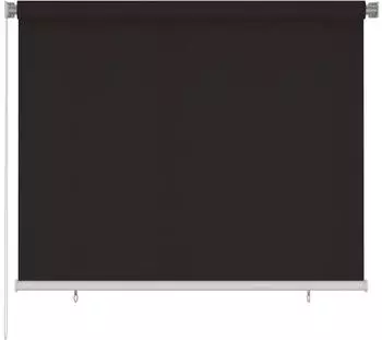 vidaXL Au&szlig;enrollo HDPE braun 180x140cm