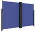 furnicato Seitenmarkise Ausziehbar 160x1200 cm Blau