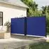 furnicato Seitenmarkise Ausziehbar 160x1200 cm Blau
