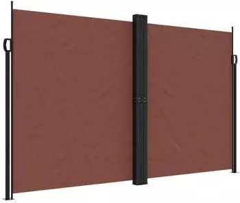 furnicato Seitenmarkise Ausziehbar 200x1200 cm Braun