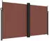 furnicato Seitenmarkise Ausziehbar 200x1200 cm Braun
