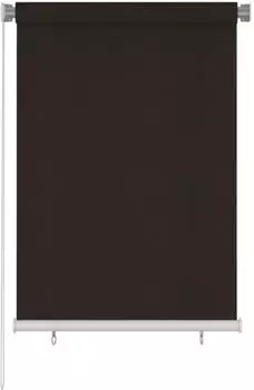 vidaXL Außenrollo HDPE braun 100x140cm