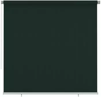 vidaXL Außenrollo HDPE dunkelgrün 240x230cm