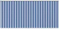 vidaXL Au&szlig;enrollo 90% UV-Block Blau-wei&szlig; gestreift 240 x 140 cm HDPE