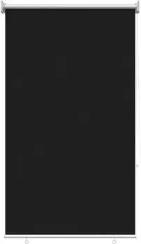 vidaXL Au&szlig;enrollo 90% UV-Block Schwarz 80 x 230 cm HDPE
