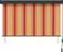 vidaXL Rollo Mehrfarbig 80 x 250 cm Stoff und Aluminium