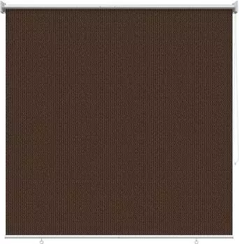 vidaXL Au&szlig;enrollo 90% UV-Block Braun 140 x 140 cm HDPE