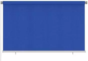 vidaXL Au&szlig;enrollo 240x140cm blau HDPE