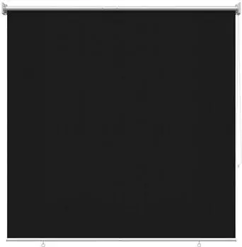 vidaXL Außenrollo 90% UV-Block Schwarz 140 x 140 cm HDPE