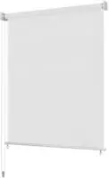 vidaXL Au&szlig;enrollo 205 (B)x140 (H) cm Wei&szlig;