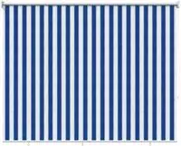 vidaXL Au&szlig;enrollo 90% UV-Block Blau-wei&szlig; gestreift 160 x 230 cm HDPE