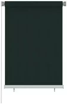 vidaXL Au&szlig;enrollo HDPE dunkelgr&uuml;n 100x140cm
